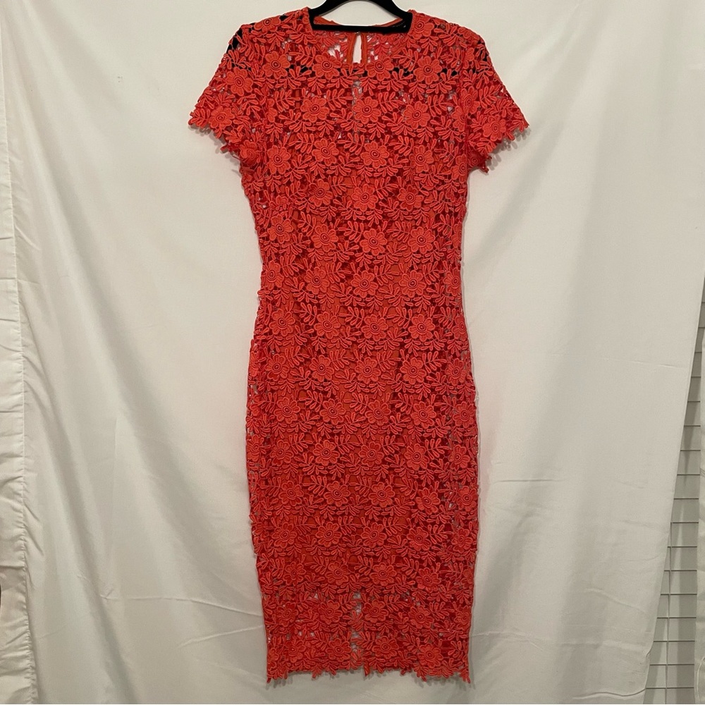 Coral Lace Dress